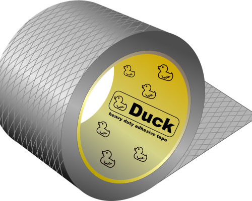 duck tape na wyprawie z plecakiem